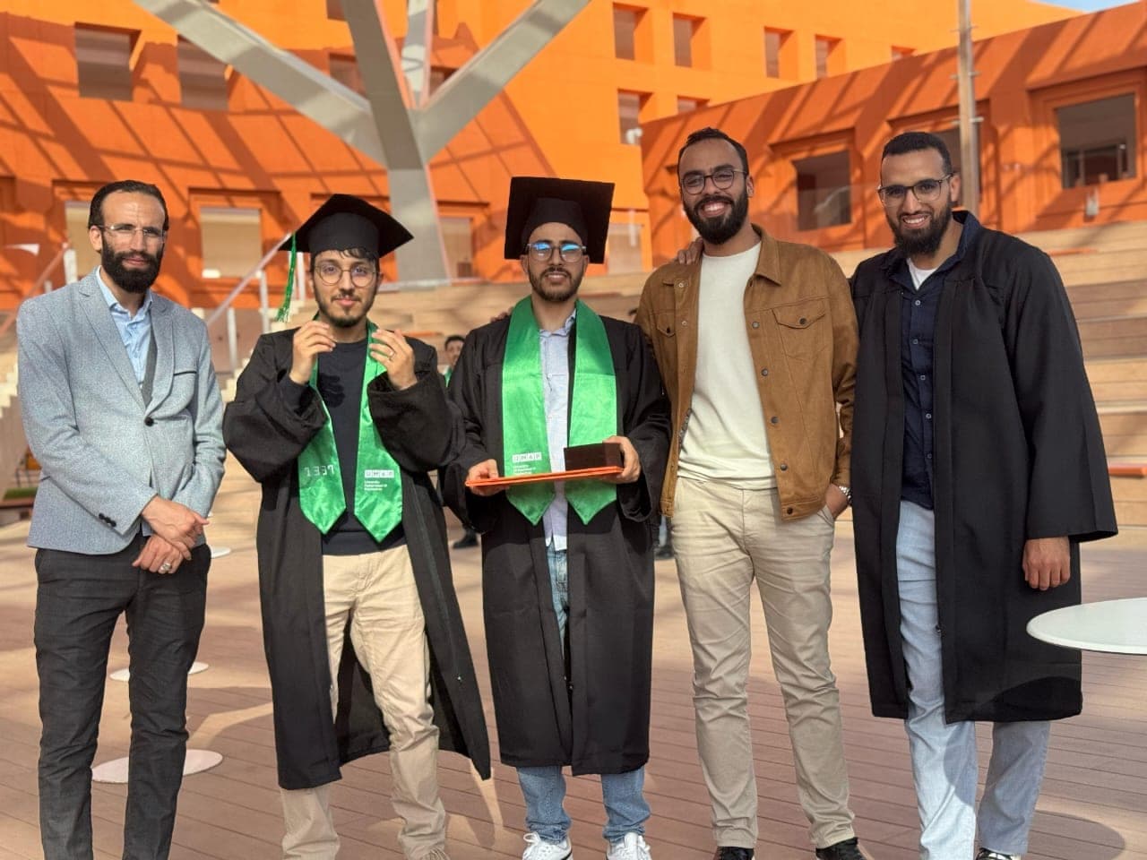 Group photograph at a UM6P graduation ceremony